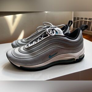 Nike Air Max 97 in Wolf Grey Marina Blue, Size 8